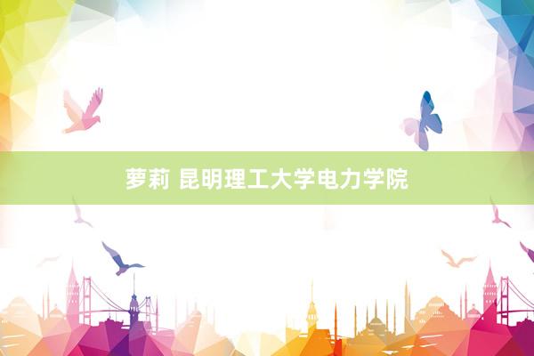 萝莉 昆明理工大学电力学院