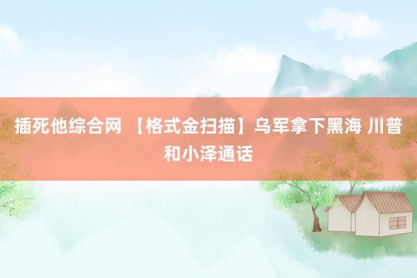 插死他综合网 【格式金扫描】乌军拿下黑海 川普和小泽通话