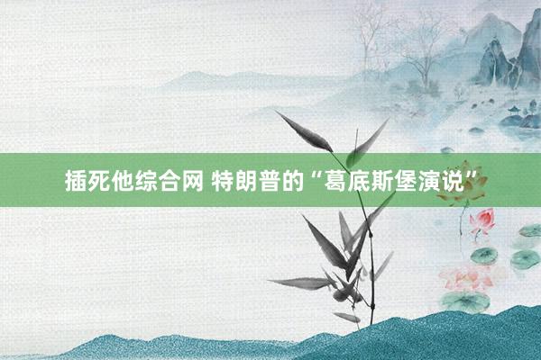 插死他综合网 特朗普的“葛底斯堡演说”
